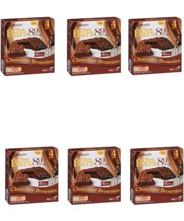 Fibre Bars - Flavour - Chocolate Brownies - 87 Calories Per - High In Fibre Snack - 6 x 4 Pack - Buy Online on GoSupps.com
