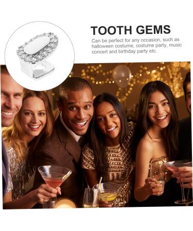 Iwowhero Hip-Hop Grill Teeth Set - Rhinestone Decorative Braces & Vampire Tooth Grids - 18K Copper & Silver - Unique Rapper Mouth Accessories - Buy Online on GoSupps.com