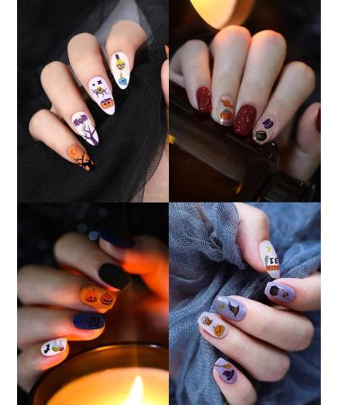 1500+ Patterns Halloween Nail Art Stickers Decals EBANKU 3D Self-Adhesive Nail Sticker Halloween Pumpkin Spider Bat Grave Manicure Sticker for Women Nail Art Decorations (12 Sheets) - Buy Online on GoSupps.com