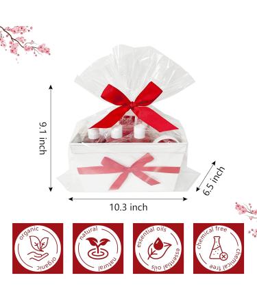 Women's Birthday Gift Basket | Japanese Cherry Blossom Spa Set | Perfect Holiday Gift for Girlfriend & Wife - Buy Online on GoSupps.com