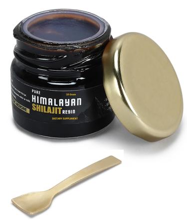 Natural Shilajit Resin Grade A Shilajit Resin with 85+ Plant-Derived Trace Minerals and Fulvic Acid Energy & Immune Suport for Men and Women 3rd Party Lab Tested (10gram) 0.35 Ounce (Pack of 1)
