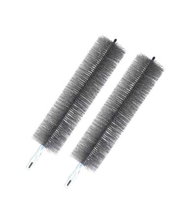 FCSHFC 2 Pcs Dusters for Cleaning Fan Home Furniture Dusting Washable Bendable Handheld Feather Duster for Office Cars Cleaning Blinds Cobweb(2 Gray)