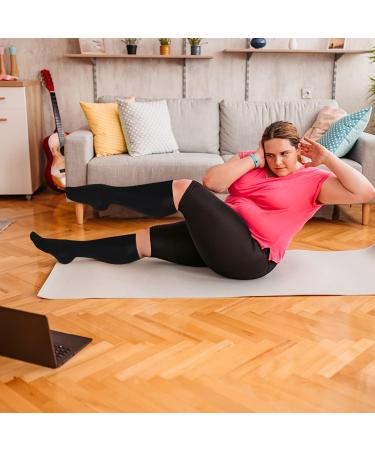 Plus Size Compression Socks for Women & Men - 20-30 mmHg Wide Calf Stockings for Optimal Circulation Support - Buy Online on GoSupps.com
