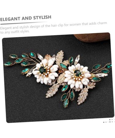 Ipetboom Bridal Hair Clips Wedding Hair Clips Flower Hairpin Hair Clips for Girls Flower Hair Side Comb Rhinestone Flower Hair Pins Hair Accessories Rose Gold Metal Vintage Bride - Buy Online on GoSupps.com