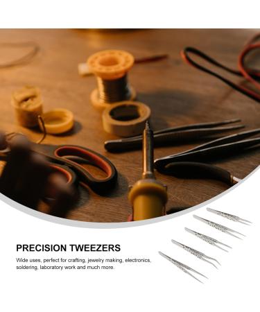 TeHaux 20-Piece Stainless Steel & Ceramic Tweezers Set | Precision Tweezers for Eyelash Extensions and Crafts - International Shipping Available - Buy Online on GoSupps.com