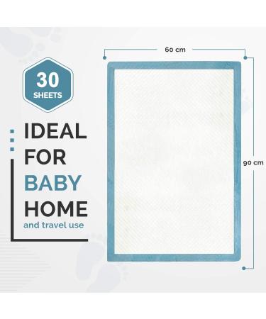 Large Waterproof Disposable Bed Pads for Babies & Toddlers - Incontinence & Baby Changing Mat for All Night Dryness - Buy Online on GoSupps.com