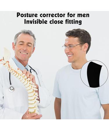 Posture Corrector for Men & Women - Adjustable Back Brace for Neck Spine & Shoulder Pain Relief - Breathable Wearable Under Clothing - Buy Online on GoSupps.com