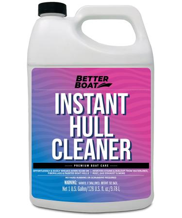 Fiberglass Boat Hull Cleaner for Boats & Aluminum Boat Cleaner Cleaning Supplies Marine Metal Stain Remover and Restorer Boat Soap Wash Pro Products Clean Deck Pontoon & Sailboat & Boat Deck Cleaner 1 Gallon
