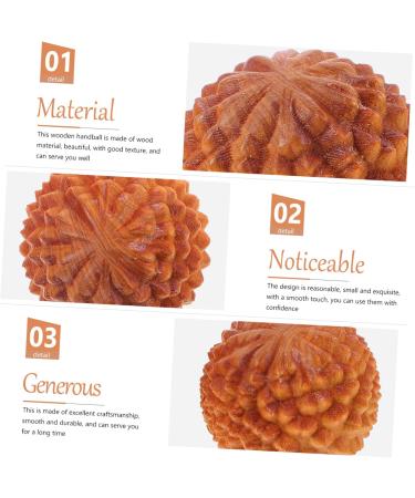 Buy Fomiyes 4-Piece Wooden Massage Globe Set | Chinese Handballs & Lacrosse Balls for Hand & Foot Massage | Fitness & Yoga Accessories - Buy Online on GoSupps.com