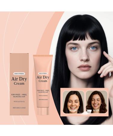 Eventerde Hair Cream 100ml Air Drying Cream Without Heat Conditioner Long Lasting Hydration Smoothing For Light Holding Curl Definition Silky Shiny Defines Texture Appearance Women - Buy Online on GoSupps.com