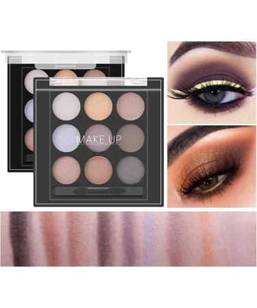 9 Color Eyeshadow Pallet - Neutral Eyeshadow Palette | Neutral Eye Shadow Pallet Highly Pigmented Makeup Accessories for Women 03# - Buy Online on GoSupps.com