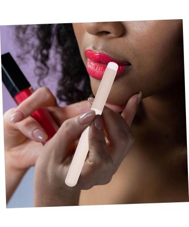 Minkissy 12 Pcs Lipstick & Concealer Brush Set - Portable Multi-Use Makeup Brushes with White Wooden Handles for Travel Perfect for Lip and Blush Application - Buy Online on GoSupps.com