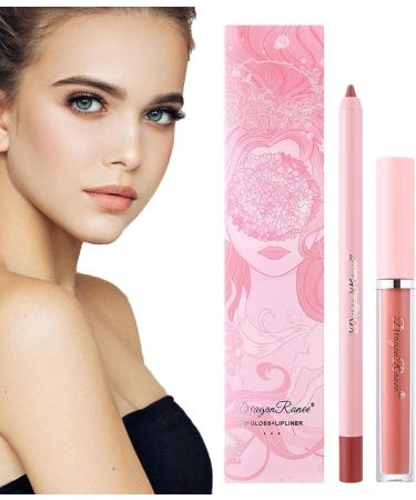  Rosixehird Lip liner and lipstick set Matte liquid lipstick and long-lasting lip liner Lip pencil set Rosixehird gift set - Buy Online on GoSupps.com