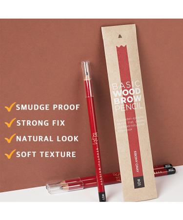 Buy BOM Basic Wood Brow Pencil - Waterproof & Smooth for Beginners | 02 Matt Brown - International Shipping Available - Buy Online on GoSupps.com
