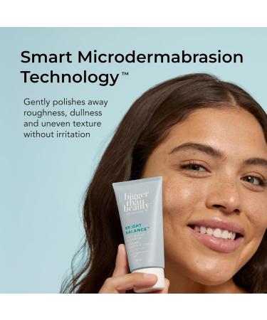 Bigger Than Beauty Skincare Bright Balance 2 in 1 Instant Exfoliator Daily Exfoliator for Women with Hyaluronic Acid Hydrating Face and Body Scrub for All Skin Types Skin Care Routine Vegan - Buy Online on GoSupps.com