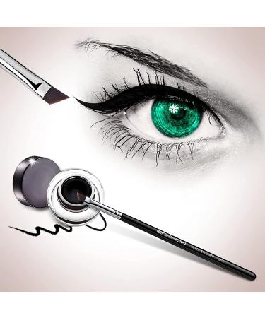 Fine Angled Eyeliner Brush - PRO Precision Gel Makeup Brush - Black E835 - Buy Online on GoSupps.com