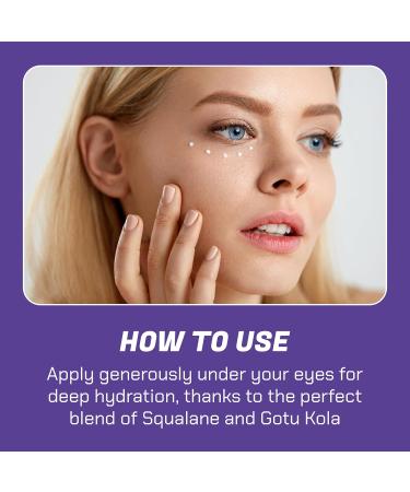 Buy Squalane Plus Gotu Kola Eye Cream | Anti-Aging & Brightening Under Eye Treatment | Vegan Travel Size 0.7 oz | Sulfate & Paraben Free - Buy Online on GoSupps.com