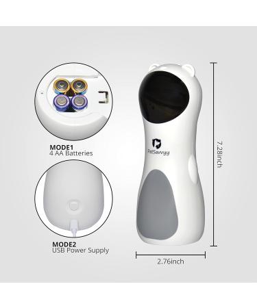 PetSavvyy Cat Laser Toy Automatic Portable Interactive Toy for Indoor Cats - Auto ON/OFF with Timer 3 Modes + 5 Angle Adjustable Height Silent Motor USB Powered/Batteries - Buy Online on GoSupps.com