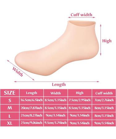 3 Pair Silicone Gel Moisturizing Socks for Dry Feet & Cracked Heels - Large Size - Buy Online on GoSupps.com