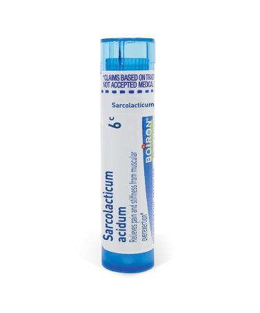 Sarcolacticum Acidum 6c Homeopathic Relief for Pain and Stiffness from Muscular Overexertion - 80 Pellets
