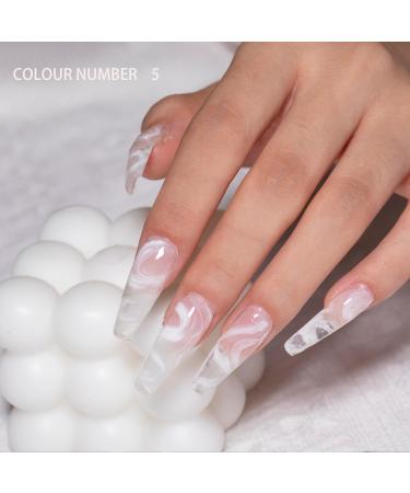 Mobray Pink Clear Poly Nail Gel Kit - 6 Color Builder Set for Beginners | Includes Slip Solution, Base & Top Coat | Nail Art Starter Kit - Buy Online on GoSupps.com