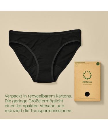 Allmatters Period Underwear - Spout-Proof Eco-Friendly & Reusable Extra Roast Black XL (Single Pack) - Buy Online on GoSupps.com
