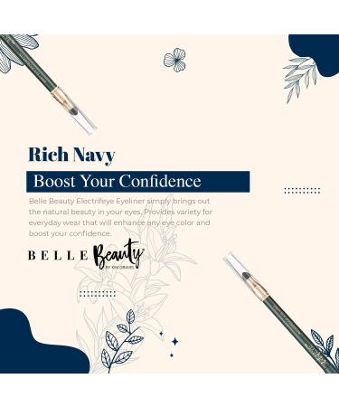 Belle Beauty by Kim Gravel ElectrifEYE Waterproof Eyeliner (Rich Navy) - Enhance Your Eye Color with Long-lasting Precision - Buy Online on GoSupps.com