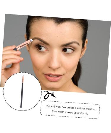 Housoutil Makeup Makeup Cosmetics Brush Angled Brow Brush Eyeshadow Brush Cosmetics for Angled Blush Brush Nylon Cosmetics Brush Beauty Kit Flame Brush Make up Wooden Travel - Buy Online on GoSupps.com