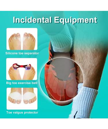 Orthopedic Bunion Corrector for Women & Men - Adjustable Toe Straightener with Silicone Pad and Heel Strap - Buy Online on GoSupps.com