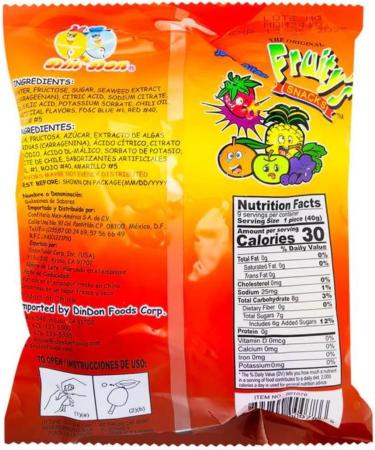 DinDon Ju-C Jelly Fruits Snack Tik Tok Hot and Spicy 334g - Buy Online on GoSupps.com