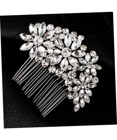 MAGICLULU Bride Comb Hair Comb for Bride Comb for Bridal Rhinestone Comb Rhinestone Hair Comb Wedding Hair Comb Crystal Hair Comb - Buy Online on GoSupps.com