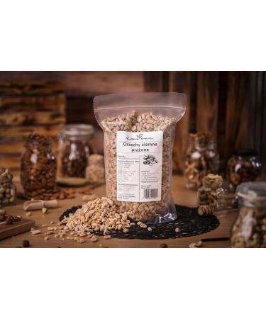 Kuchnia Zdrowia - Roasted Peanuts - Halves - Salt Free - Delicious Snack - Natural - High Protein - Leak Proof Zipper Packaging - Doypack: (500 Grams) - Buy Online on GoSupps.com