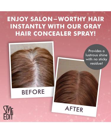 Style Edit Root Touch Up Spray for Light Brown Hair | Gray Coverage Root Concealer | Temporary Light Brown Hair Dye Spray - 0.75 oz Travel Size - Buy Online on GoSupps.com