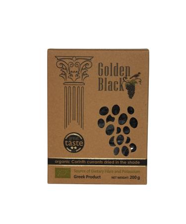 Golden Black BIO Raisins de Corinthe grecque s ch s l'ombre Paquet de 3 x 200 g (Total: 600g)