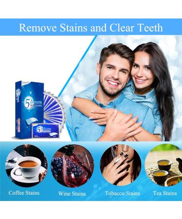 28 Teeth Whitening Strips - Fast Non-Sensitive Bleaching for Coffee Soda & Wine Stains | Shop Internationally - Buy Online on GoSupps.com