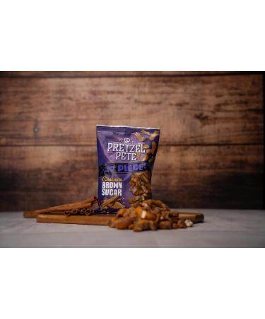 Pretzel Pete Cinnamon Brown Sugar Seasoned Pretzel Pieces - 8 Pack (160g each) - Buy Online on GoSupps.com