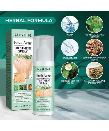 Tea Tree Oil Spray with 2% Salicylic Acid - Herbal Body Acne Treatment for Teens - Buy Online on GoSupps.com