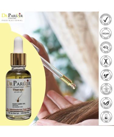 DrParixir Hair Oil Natural Rosemary Oil Hair Care Oil Against Hair Loss Anti-Dandruff Anti Grey Hair Treats Circular Hair Loss (Alopecia Areata) 30 ml - Buy Online on GoSupps.com