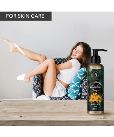 Buy Mountain Arnica Massage Oil 200ml - Pure Natural Body & Cosmetic Oil for Skin Care & Relaxation | Arnika Montana Extract - Buy Online on GoSupps.com