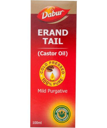 Dabur Erand Tail : huile de ricin 100% pure press e froid fournit un soulagement efficace du colmatage 100 ml - Buy Online on GoSupps.com