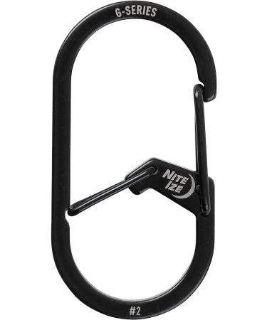 Nite Ize GS2-01-R6 G-Series Dual Chamber Carabiner Size #2 1-Pack - Black - Buy Online on GoSupps.com