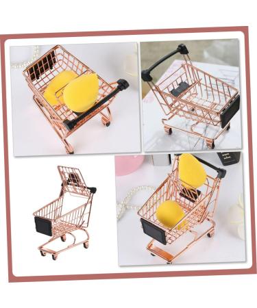 FRCOLOR Rose Gold Makeup Products Storage Rack & Trolley | Trendy Iron Clothes Drying Cart - 12x10.5x8 CM - Shop Internationally - Buy Online on GoSupps.com