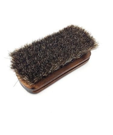 Shoe Brush Portable Shoe Brush for Hand-held Cleaning Brush Shoe Decontamination Brush Boots Horse Hair Shoe Cleaner Horse Hair Brush Polishing Tool Brush Onecolor