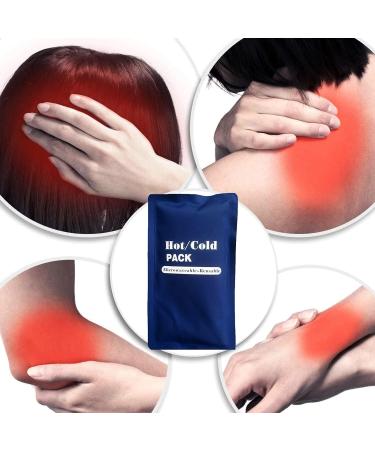 Gel Cooling Pads Set | Large Gel Compress for Heat & Cold Therapy | Shoulder & Knee Pain Relief - Buy Online on GoSupps.com