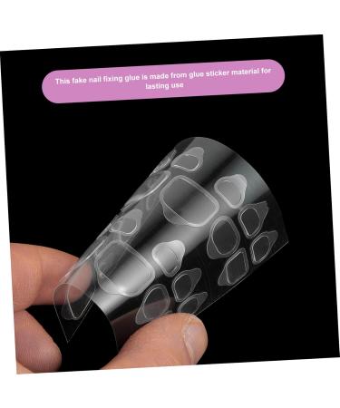 Housoutil 20 Sheets Nail Glue Tabs Nail Glue For Acrylic Nails Short Nail Tabs Nail Stickers Gummed Paper High Quality Waterproof - Buy Online on GoSupps.com