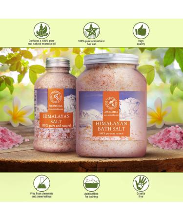 Himalayan Pink Crystal Salt 46 Oz - 100% Pure & Natural for Good Sleep, Stress Relief, and Detox Cleanse - Buy Online on GoSupps.com