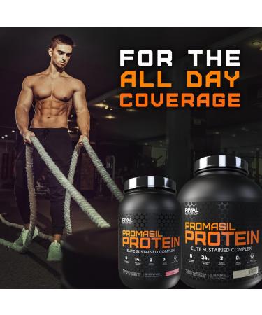 Rival Promasil Protein | Multi-Sourced Protein with Native Whey Isolate & Native Casein | 24g Full Spectrum Protein 5g BCAAs Low Sugar | Fast Intermediate & Slow Digesting Protein (5LB Chocolate Peanut Butter) Chocolate Peanut Butter 5LB - Buy Online on GoSupps.com