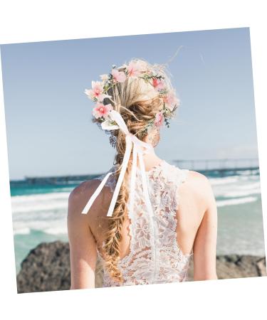 FRCOLOR 2 Sets Bridal Wreath Floral Headpiece Hair Bands for Womens Hair Bride Hair Clasp Flower Girl Headpieces for Wedding Adjustable Headband Flower Wreath Floral Wreath Headband Fabric - Buy Online on GoSupps.com