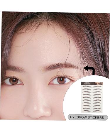 FOMIYES 36 Sheets Waterproof Eyebrow Stickers Makeup Stickers Quick Makeup Tools Temporary Brow Tattoos Set - Buy Online on GoSupps.com