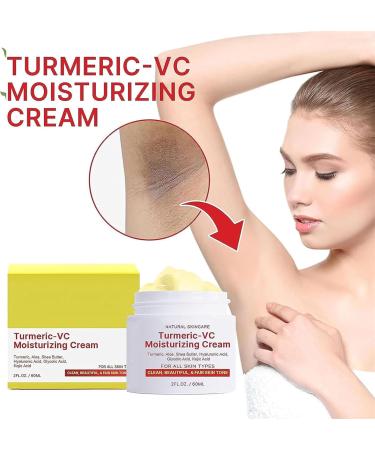 EXQST Whitening Cream with Turmeric-Vc Whitening Cream for Intimate Area Whitening Cream for Dark Skin Dark Spot Corrector Cream with Turmeric Cream - Buy Online on GoSupps.com